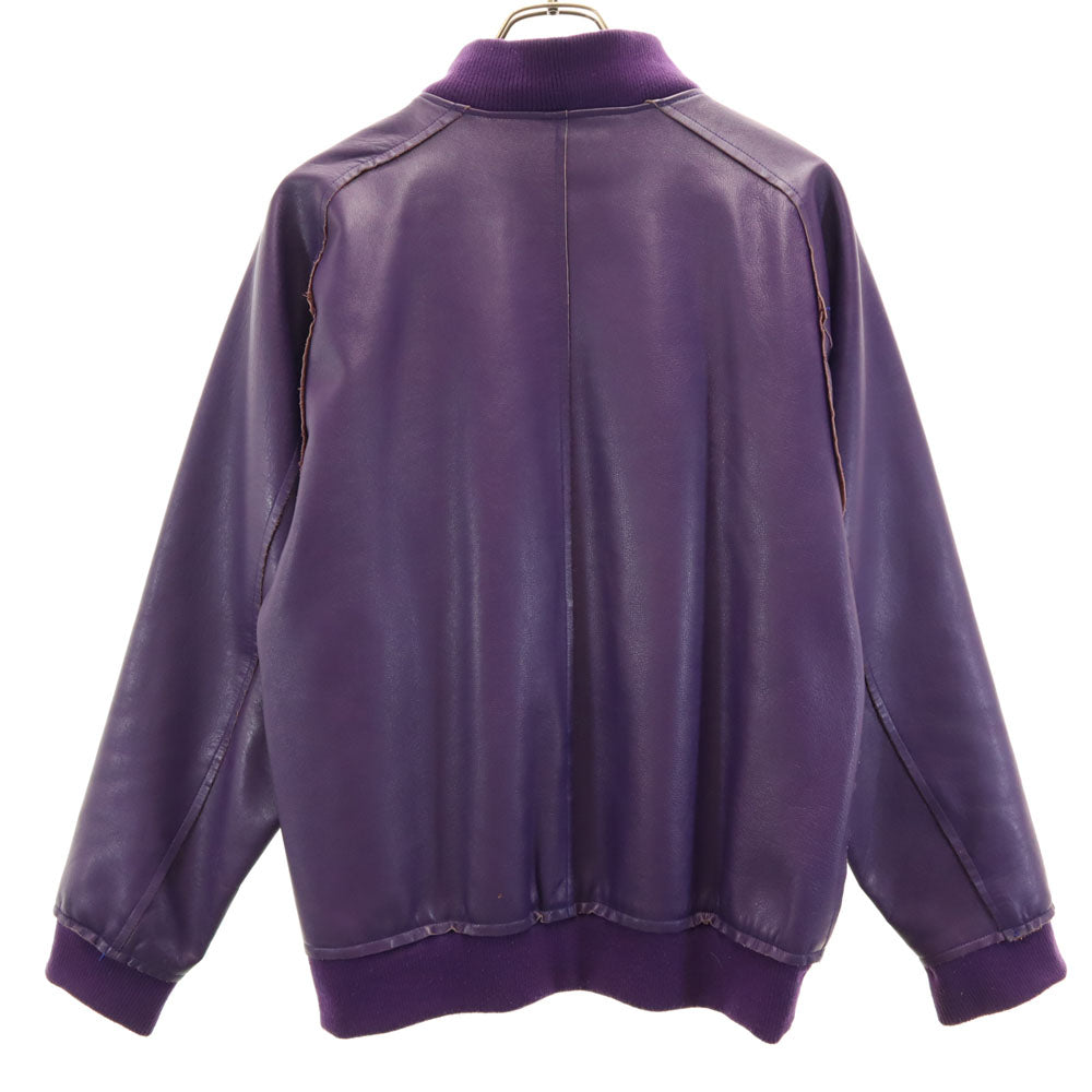 Needles Japan Made Leather Jacket Purple Size XS