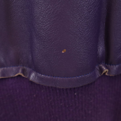 Needles Japan Made Leather Jacket Purple Size XS