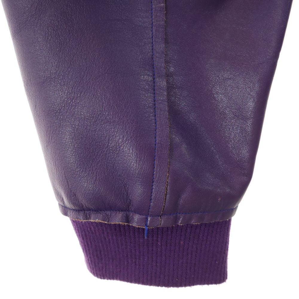 Needles Japan Made Leather Jacket Purple Size XS