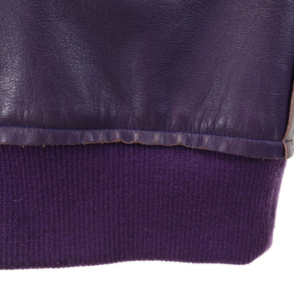 Needles Japan Made Leather Jacket Purple Size XS