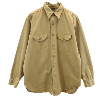 SWEETORR '40s Vintage Gusseted Long Shirt Beige