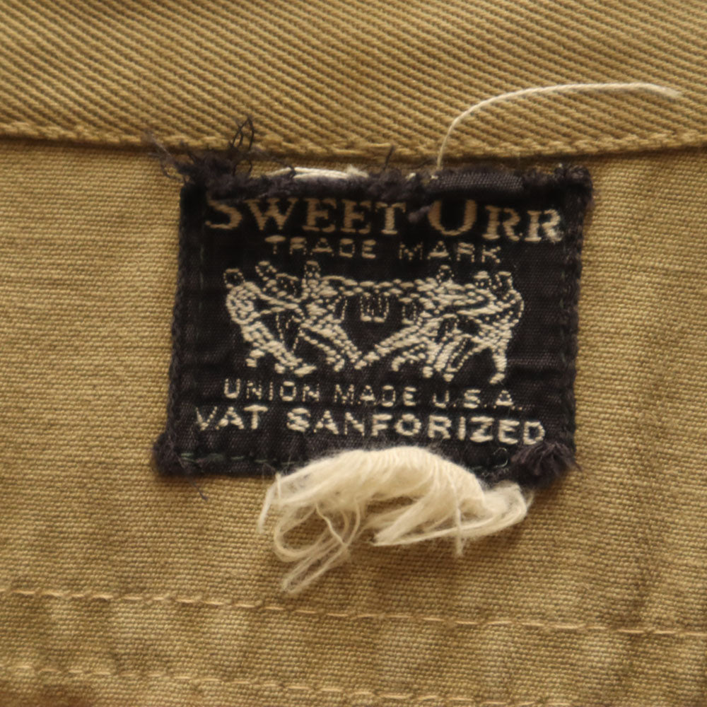 SWEETORR '40s Vintage Gusseted Long Shirt Beige