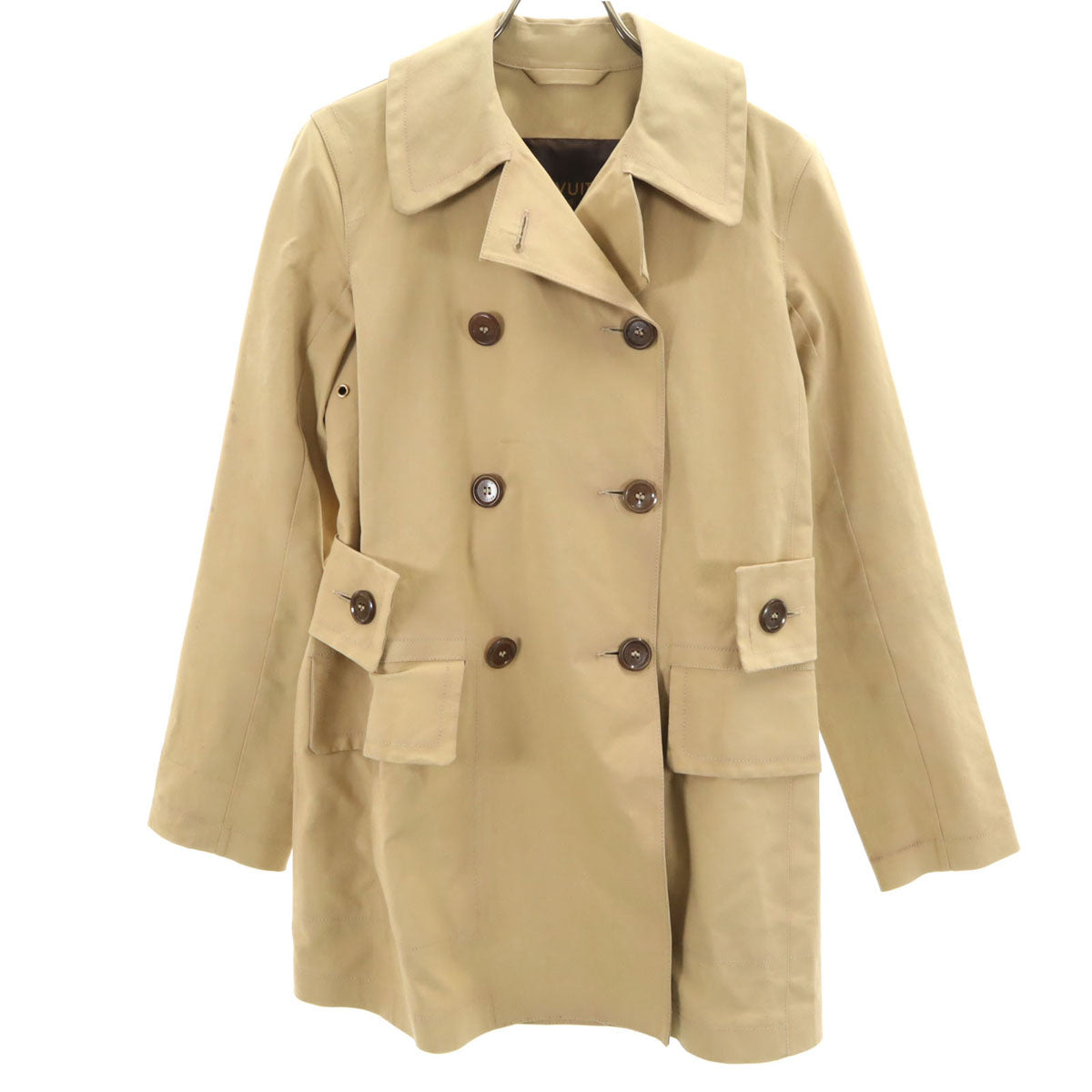 LOUIS VUITTON UK Made Trench Coat Beige Size 34