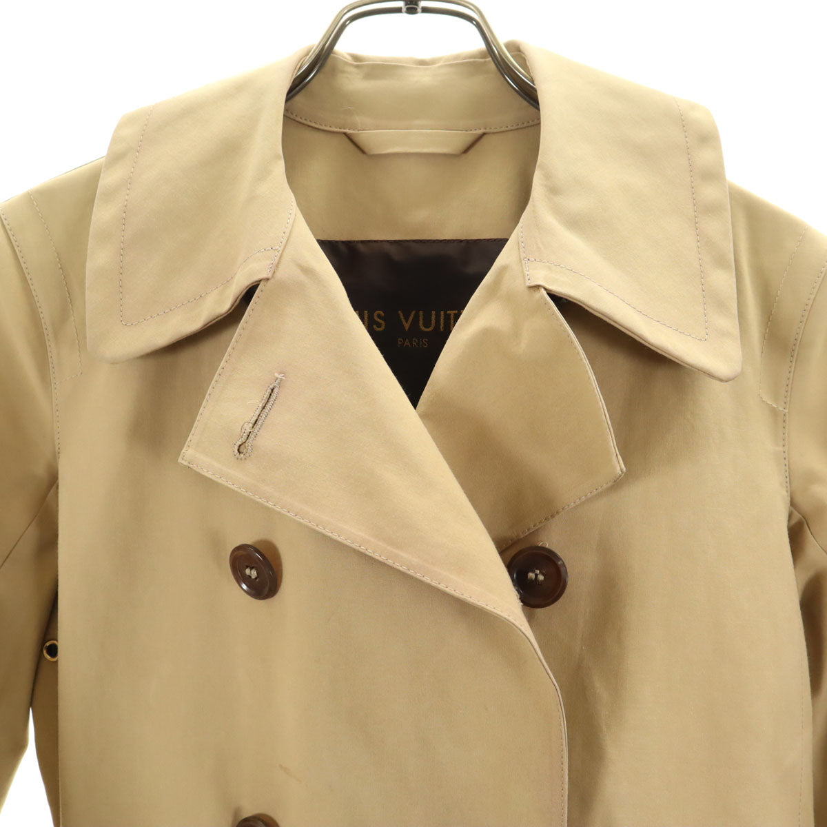 LOUIS VUITTON UK Made Trench Coat Beige Size 34