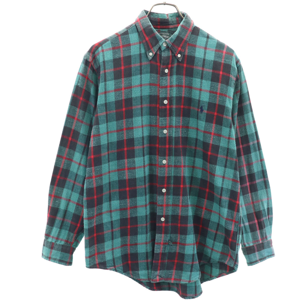 POLO COUNTRY RALPH LAUREN 80s 90s Tartan Cotton Shirt Size S