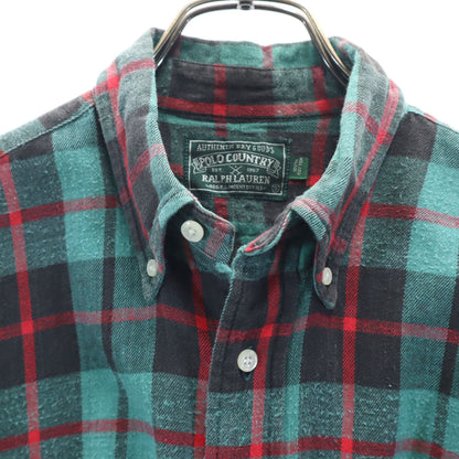 POLO COUNTRY RALPH LAUREN 80s 90s Tartan Cotton Shirt Size S