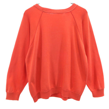 VINTAGE 80s Gaston Lagaffe Raglan Sweatshirt Red Size L