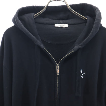 VALENTINO Italian Zip Hoodie Black Size S