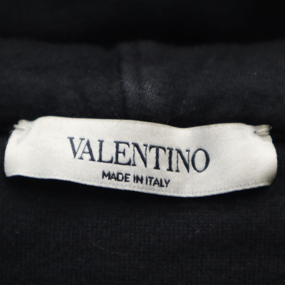 VALENTINO Italian Zip Hoodie Black Size S