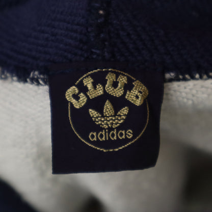 adidas Vintage 70s 80s Trefoil Logo Zip Hoodie Gray Size L