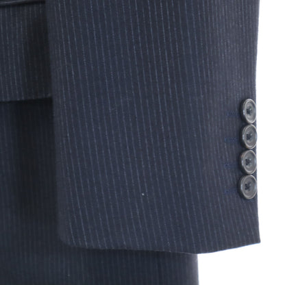 Burberrys 90s Vintage Pinstripe Suit Set Black Size 94-84-165