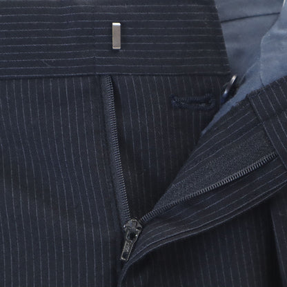 Burberrys 90s Vintage Pinstripe Suit Set Black Size 94-84-165