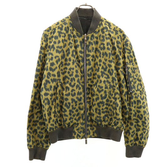Dior FW23 Italian Leopard Print Jacket Yellow Size 48