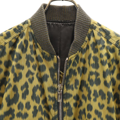 Dior FW23 Italian Leopard Print Jacket Yellow Size 48