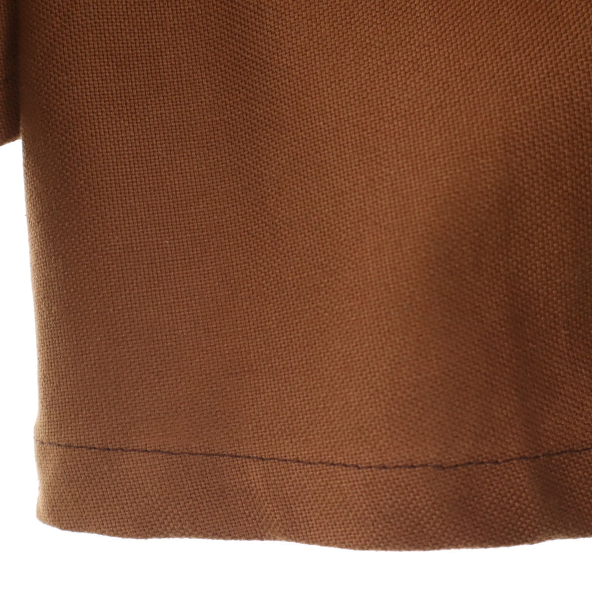 VINTAGE 70s Open Collar Work Jacket Brown