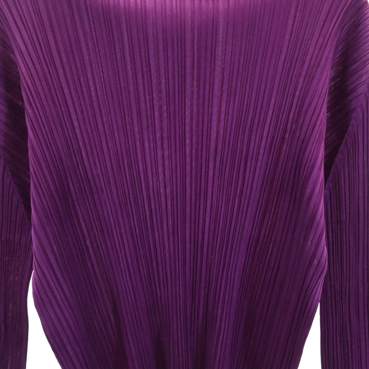 PLEATS PLEASE Long Sleeve Pleated Top Purple Size JP 3