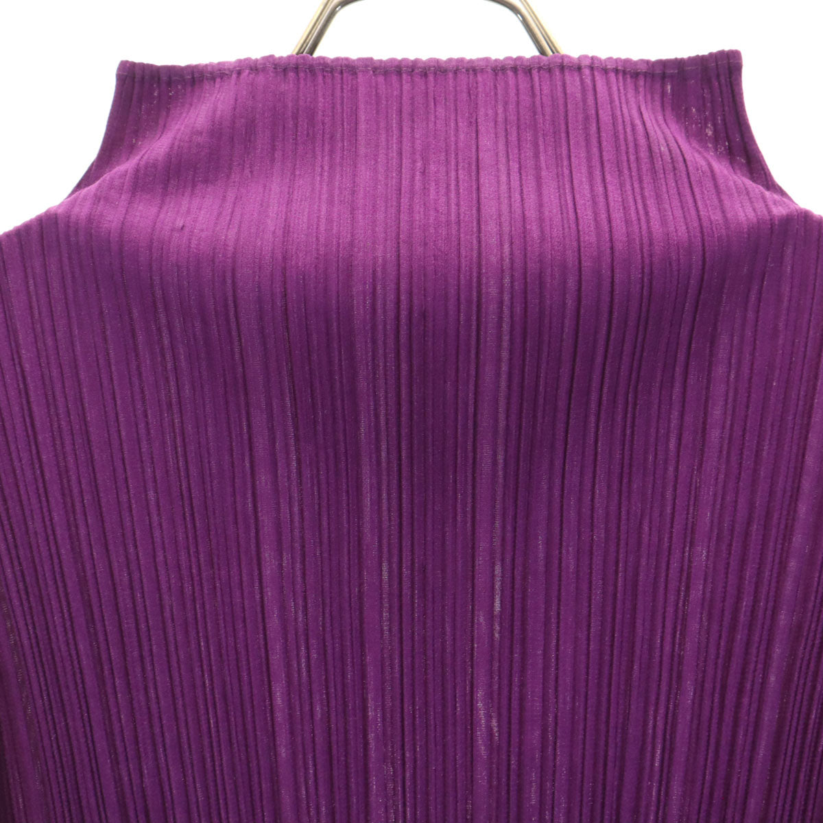 PLEATS PLEASE Long Sleeve Pleated Top Purple Size JP 3