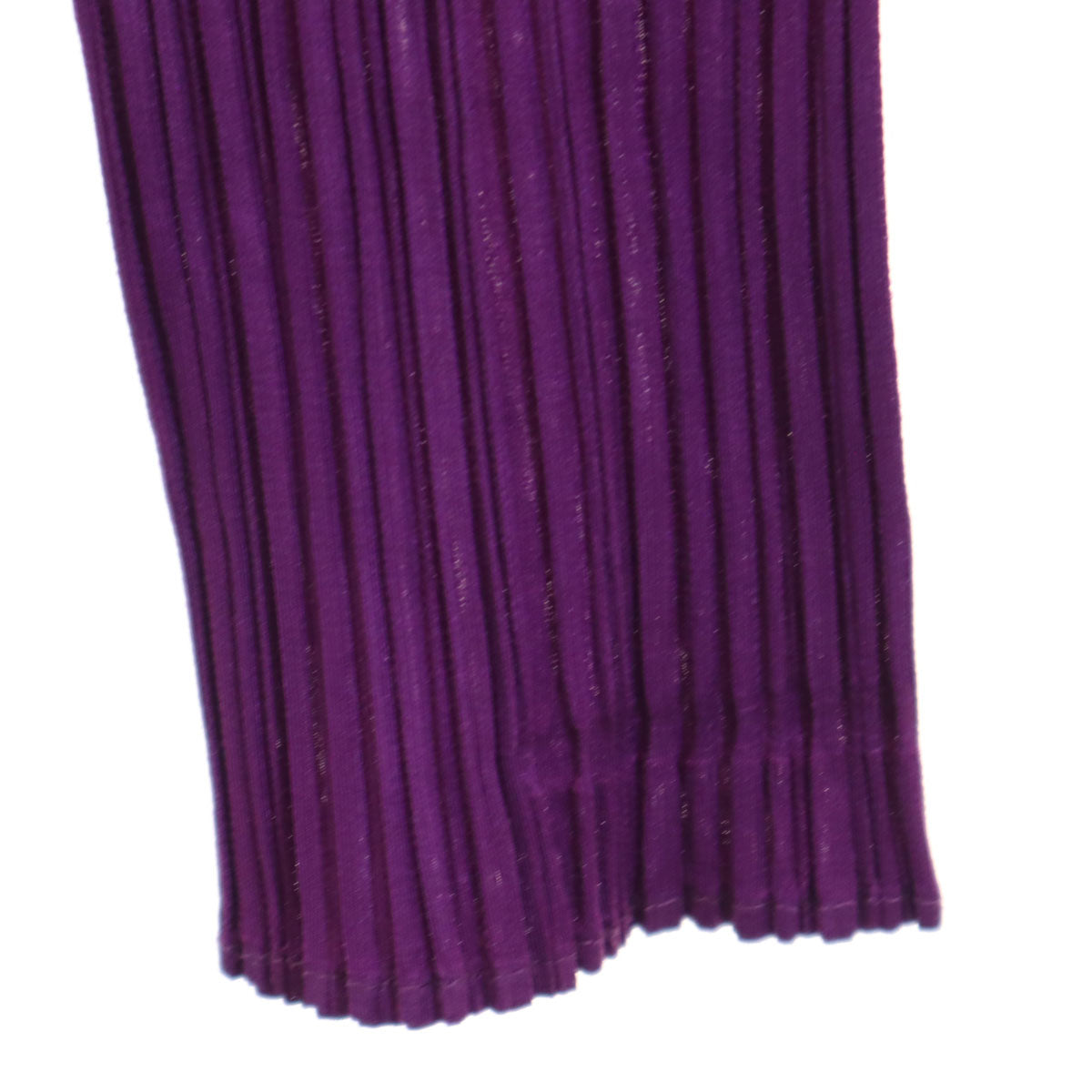 PLEATS PLEASE Long Sleeve Pleated Top Purple Size JP 3