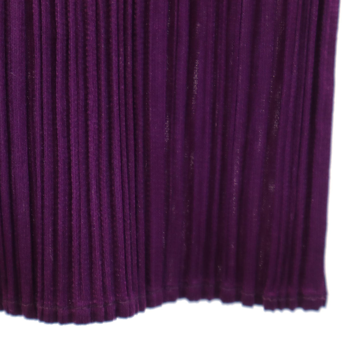 PLEATS PLEASE Long Sleeve Pleated Top Purple Size JP 3