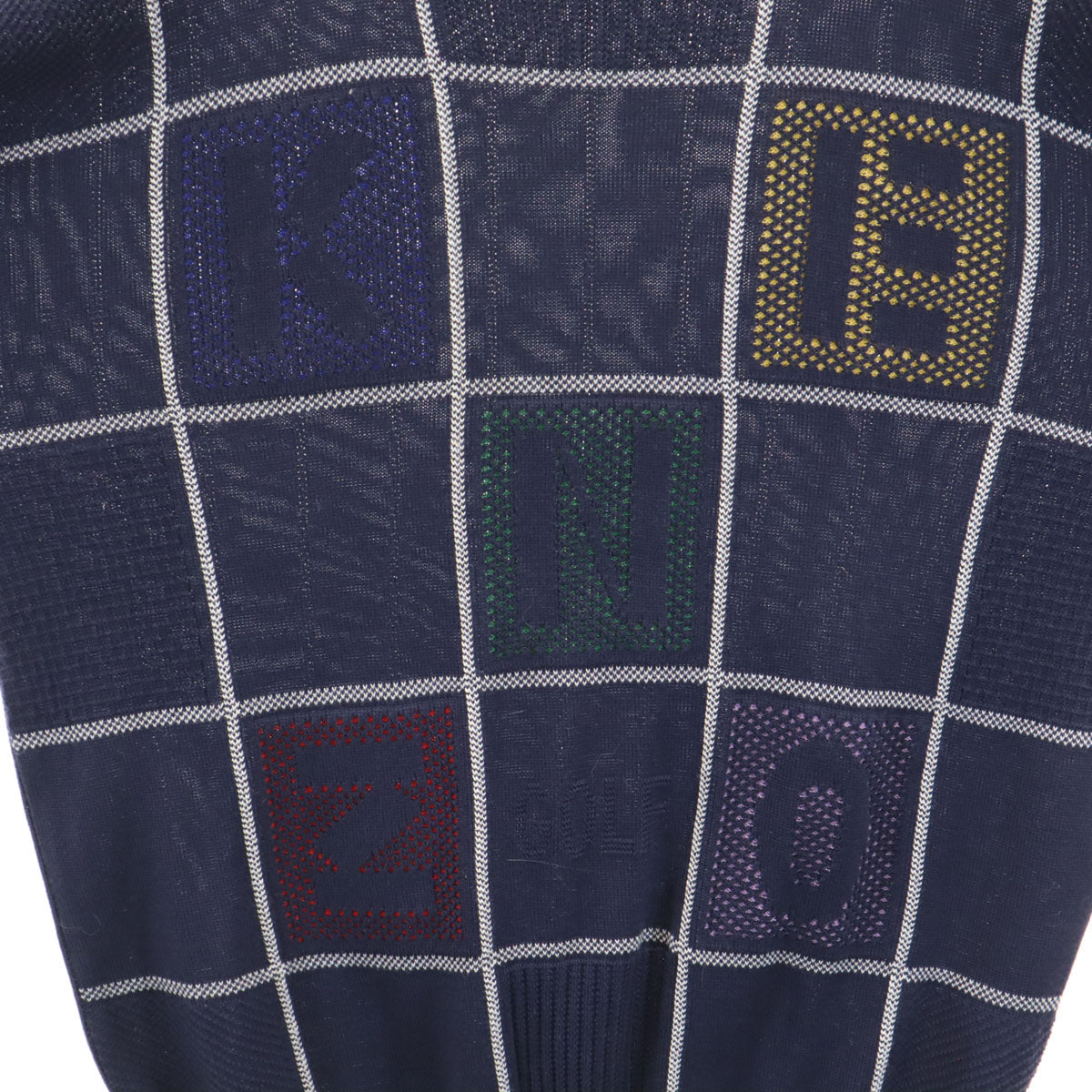 KENZO GOLF 90s Old Long Sleeve Knit Navy Size L