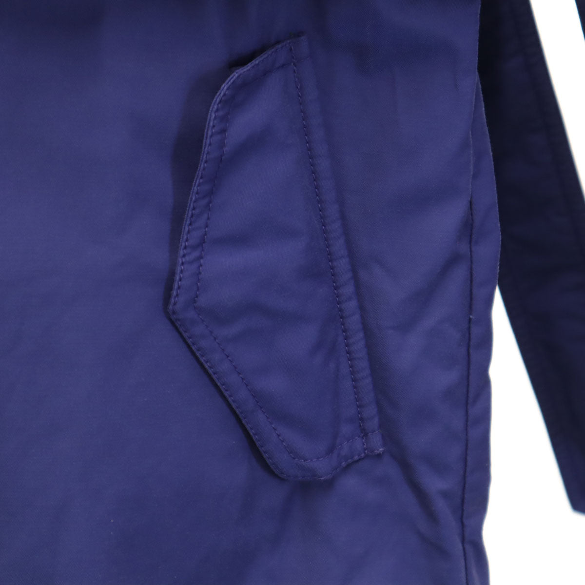 MONCLER Romanian Hooded Belted Coat Blue