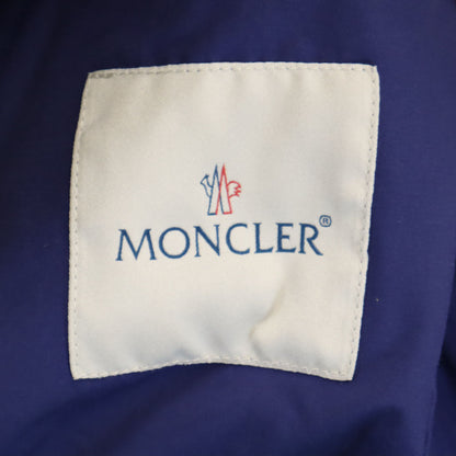 MONCLER Romanian Hooded Belted Coat Blue