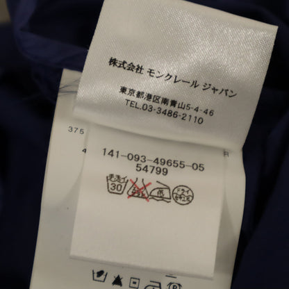 MONCLER Romanian Hooded Belted Coat Blue