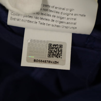 MONCLER Romanian Hooded Belted Coat Blue