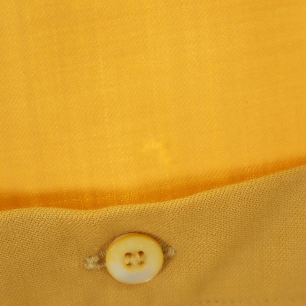 CELINE Swiss Long Sleeve Button Up Shirt Mustard Size 38