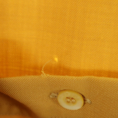 CELINE Swiss Long Sleeve Button Up Shirt Mustard Size 38