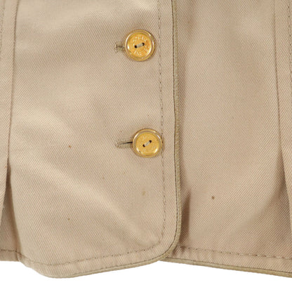 CELINE 80s French Gold Button Vest Beige