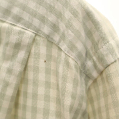 HERMES French Old Check Button-Down Shirt White Size 42