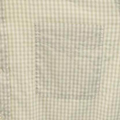 HERMES French Old Check Button-Down Shirt White Size 42