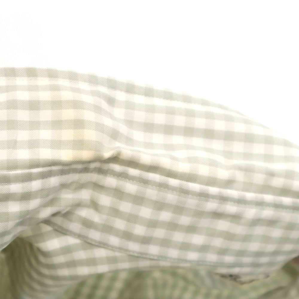 HERMES French Old Check Button-Down Shirt White Size 42