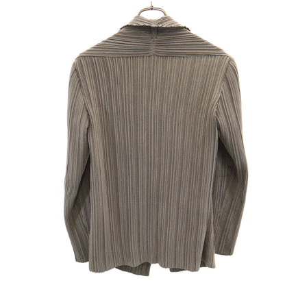 ISSEY MIYAKE 90s Japanese Pleated Blazer Beige Size JP 3