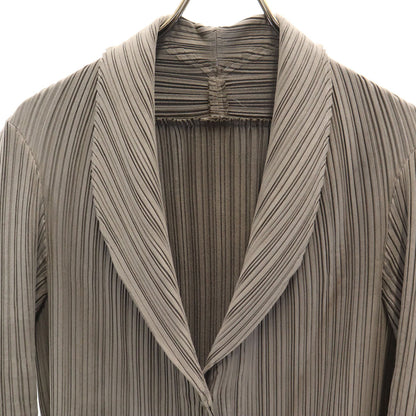 ISSEY MIYAKE 90s Japanese Pleated Blazer Beige Size JP 3