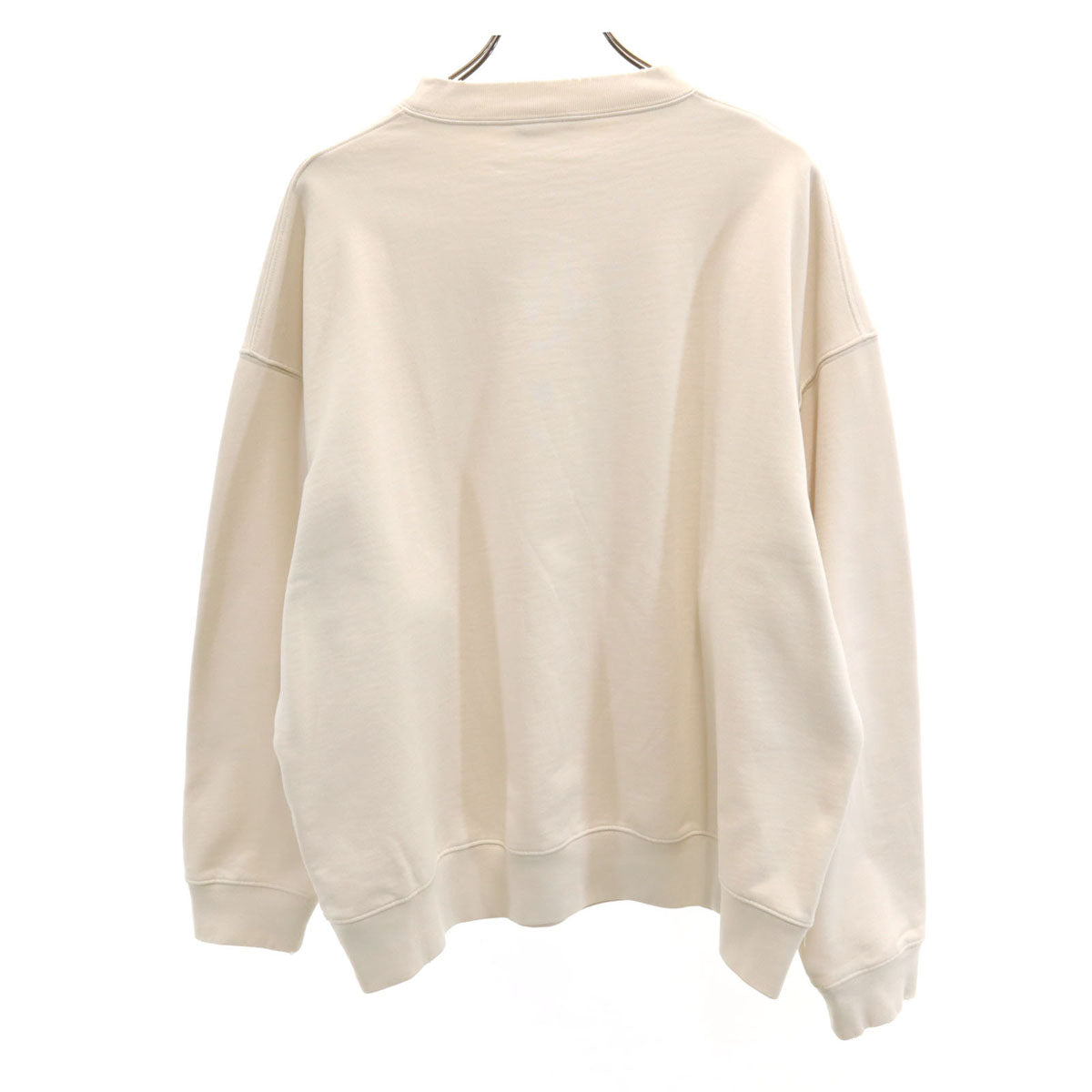 BALENCIAGA Portugal Distressed Sweatshirt Ivory Size M