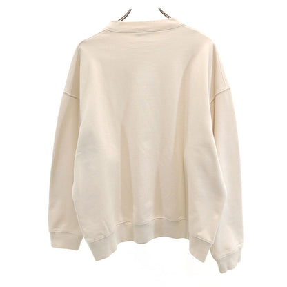 BALENCIAGA Portugal Distressed Sweatshirt Ivory Size M