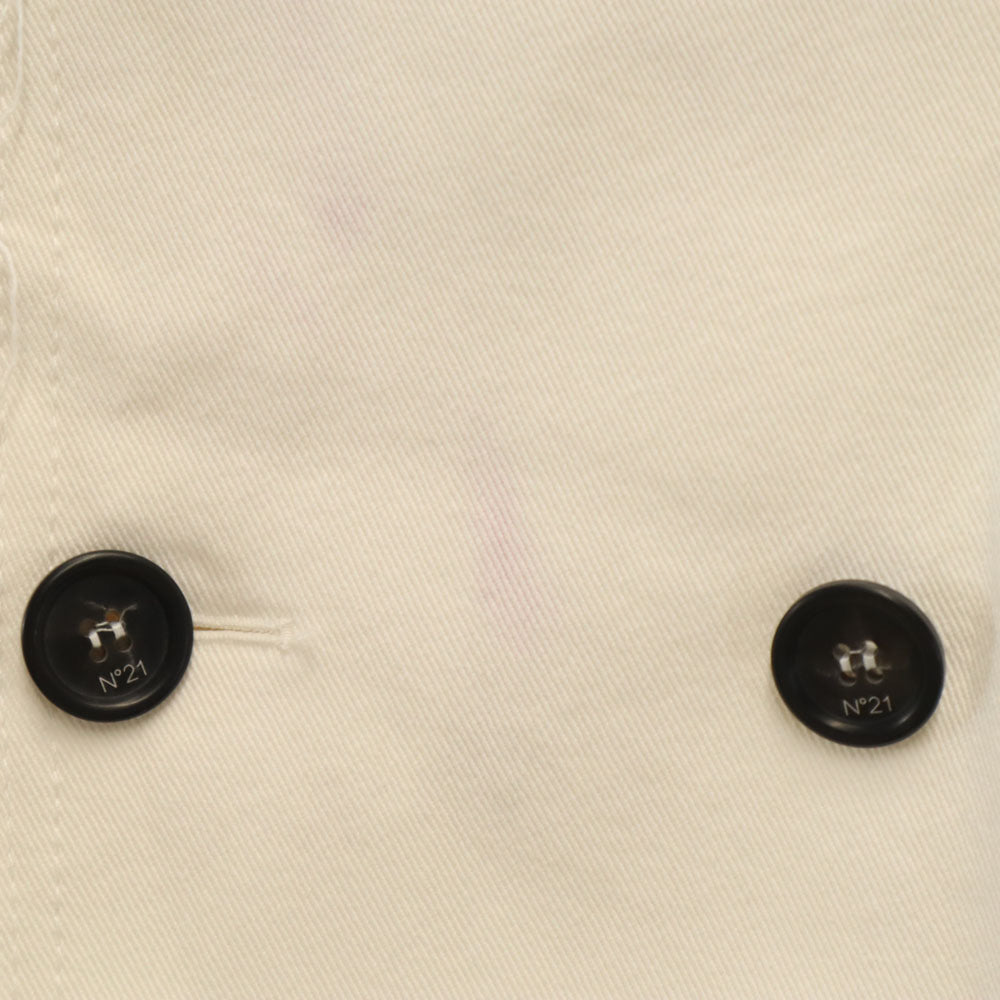 N°21 Cut-Off Peacoat White Coat Size 48