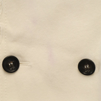 N°21 Cut-Off Peacoat White Coat Size 48