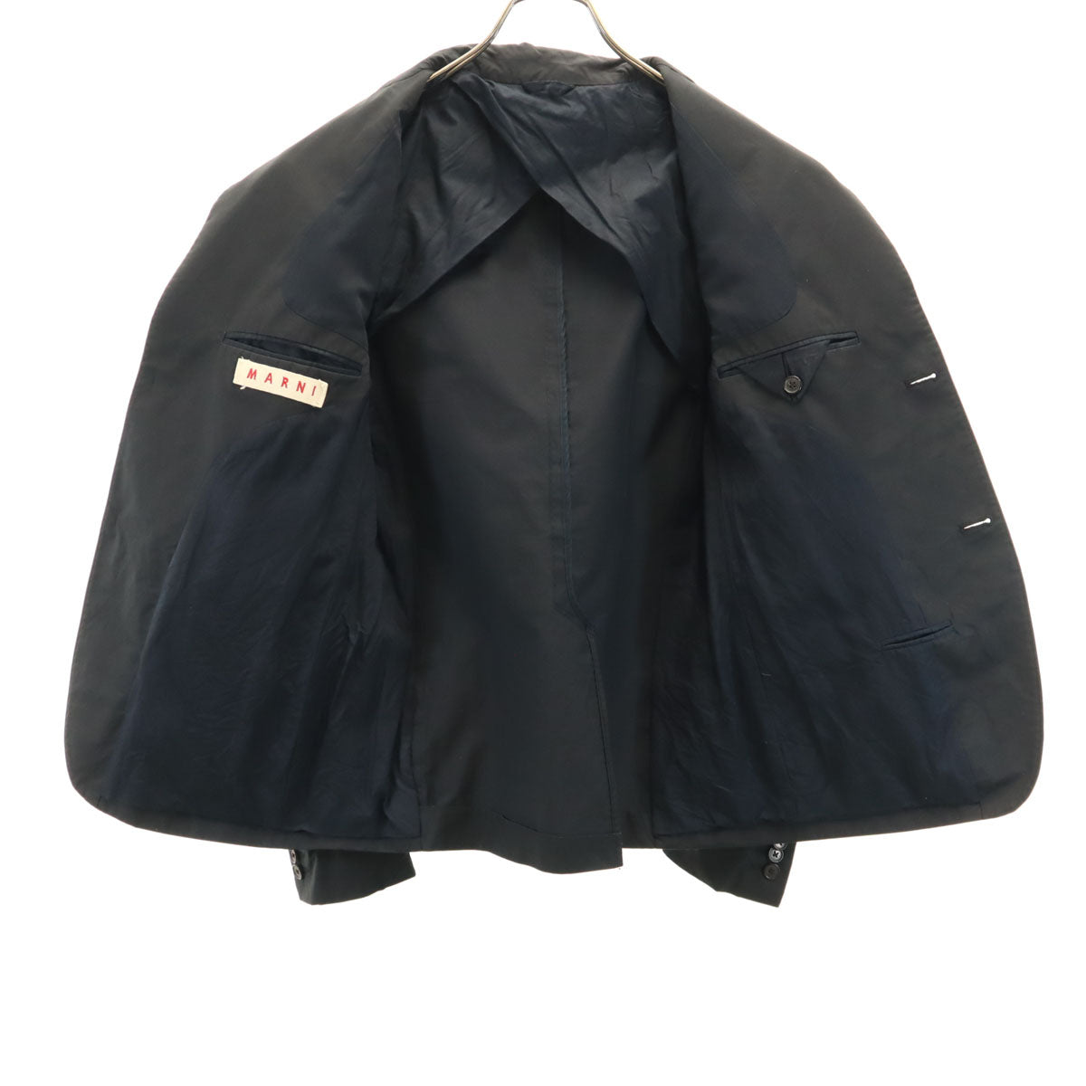 MARNI Italian Tailored Charcoal Black Blazer Size 50