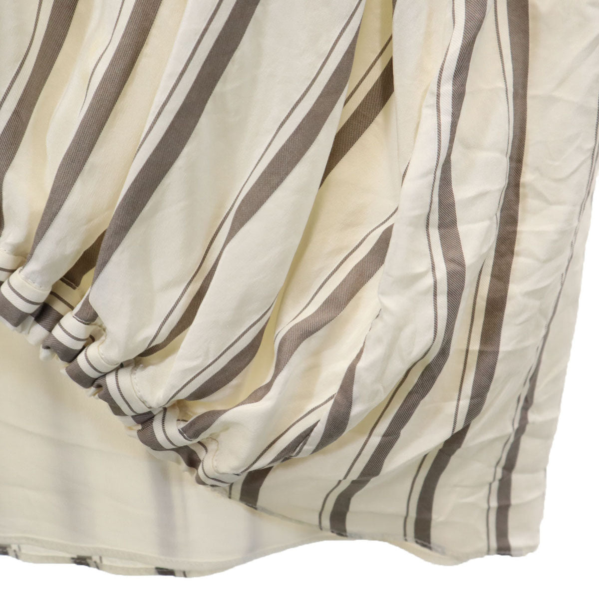 Brunello Cucinelli Italy-Made Stripe Vest Ivory Size M