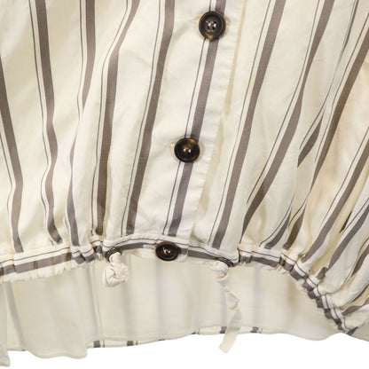 Brunello Cucinelli Italy-Made Stripe Vest Ivory Size M