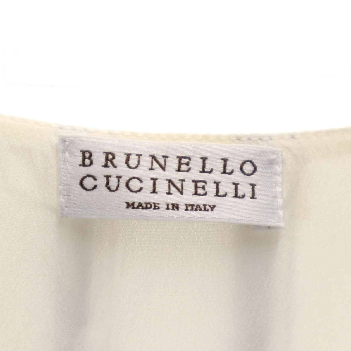 Brunello Cucinelli Italy-Made Stripe Vest Ivory Size M