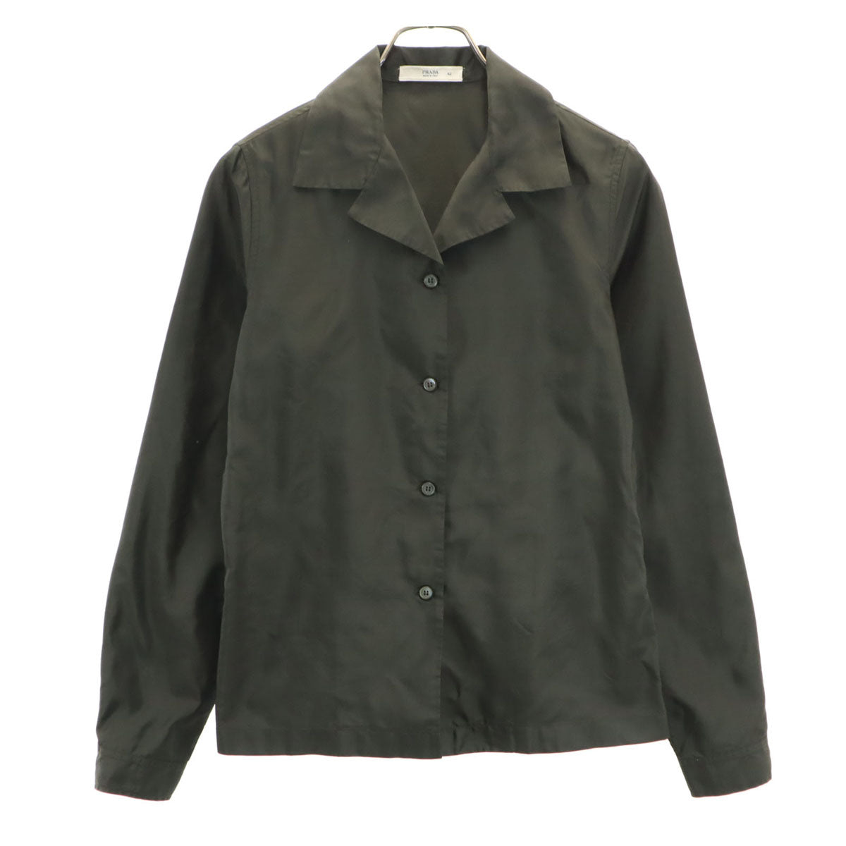 PRADA Italian Open Collar Long Sleeve Shirt Size 42