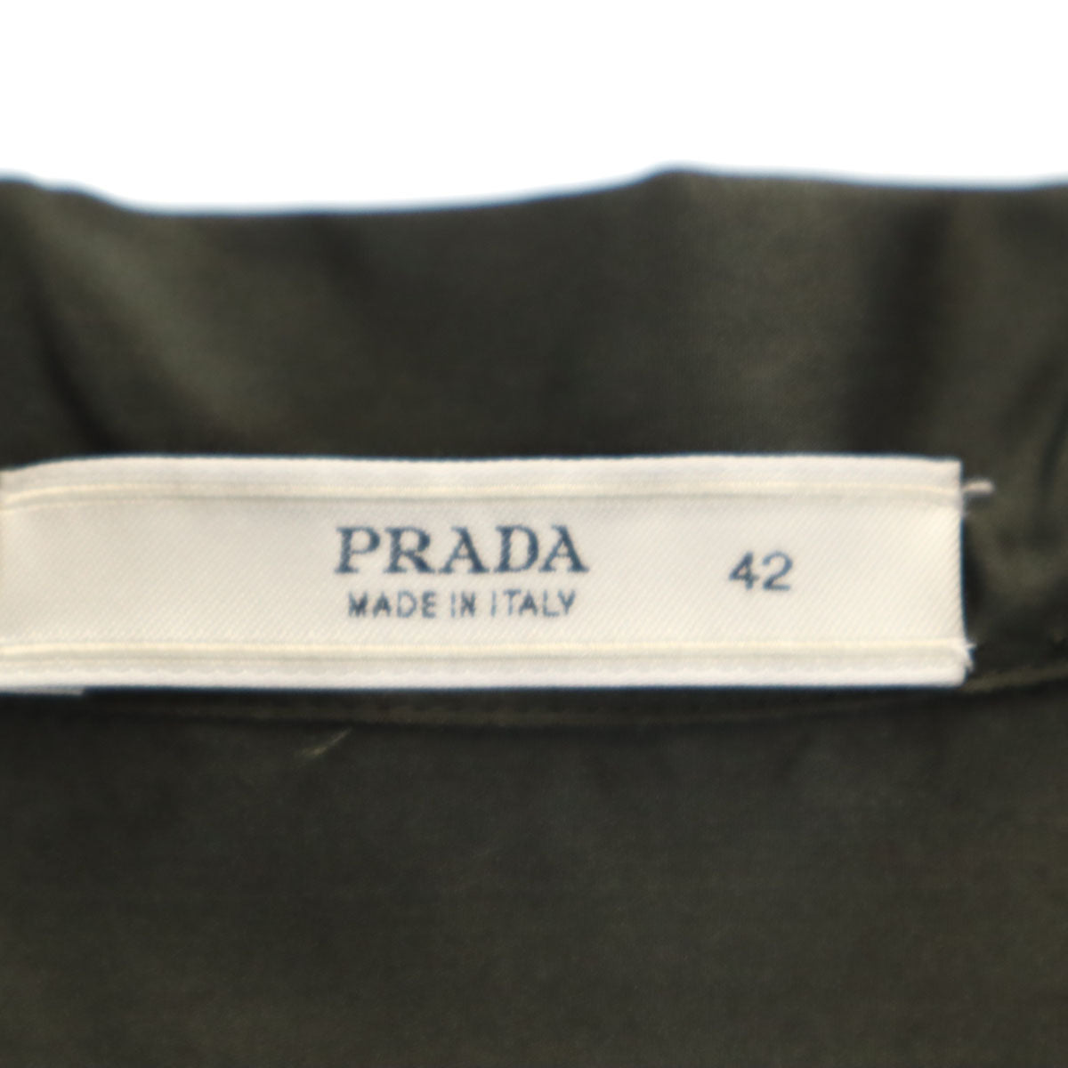 PRADA Italian Open Collar Long Sleeve Shirt Size 42