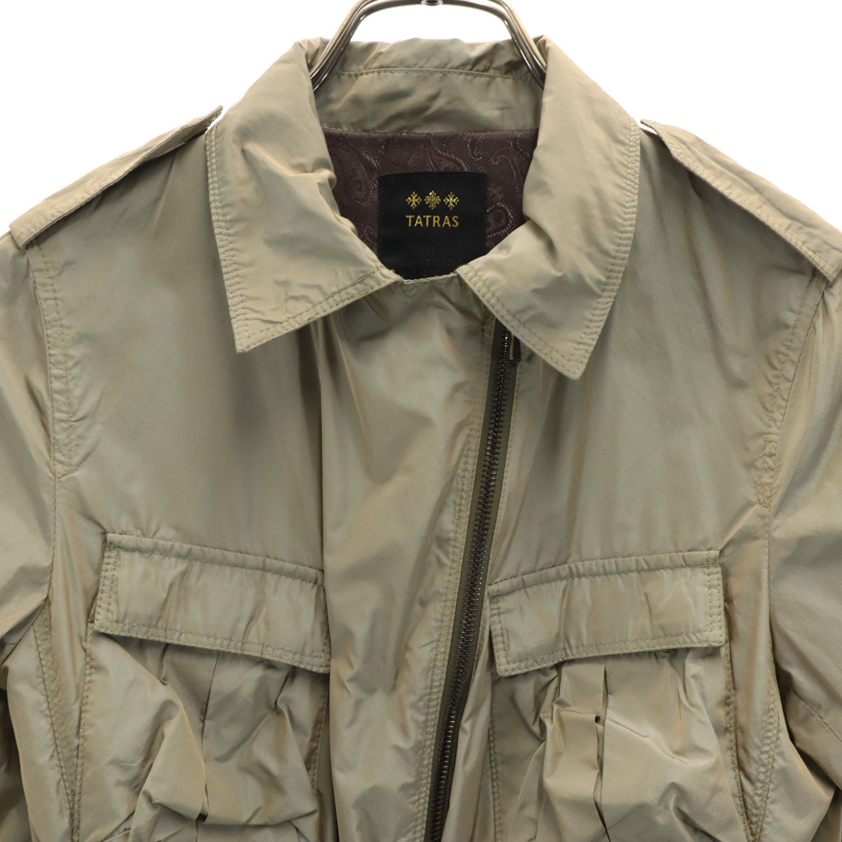TATRAS Made in Poland Zip-Up Jacket Khaki Size 34
