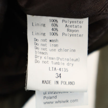 TATRAS Made in Poland Zip-Up Jacket Khaki Size 34