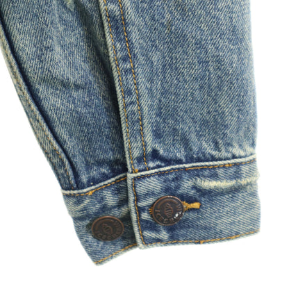 ICE CREAM Skull Distressed Denim Jacket Blue Size S