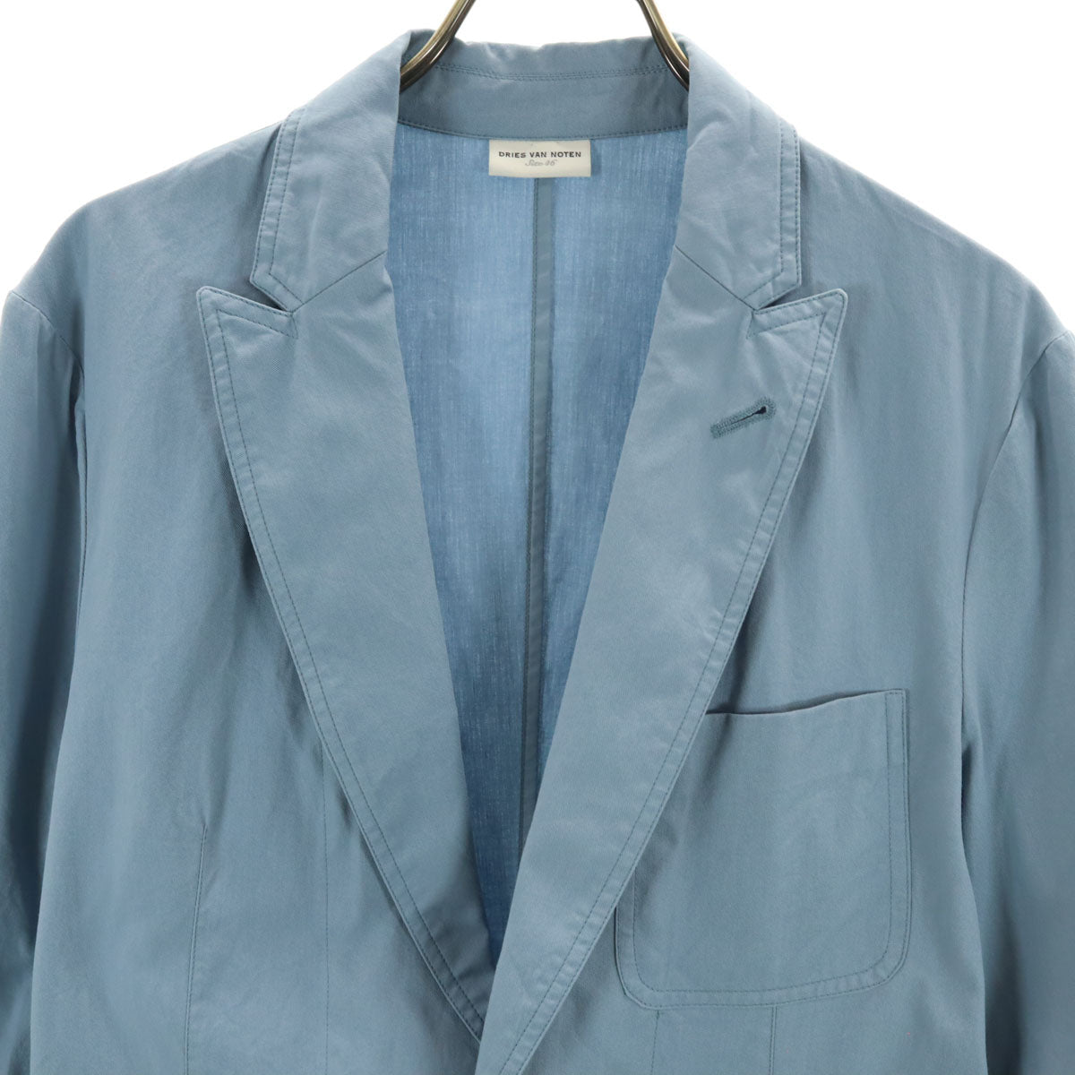 DRIES VAN NOTEN Bulgarian Tailored Blazer Light Blue Size 46